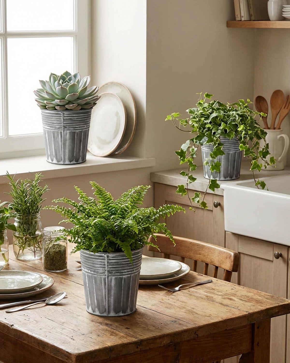 vensovo multipurpose metal buckets for desktop storage