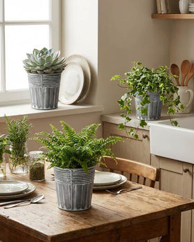 vensovo multipurpose metal buckets for desktop storage