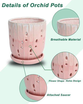 vensovo durable ceramic pot suitable for indoor and outdoor plant use with saucer