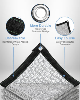 vensovo aluminium shade cloth on a car hood showing heat reduction and light pass-through