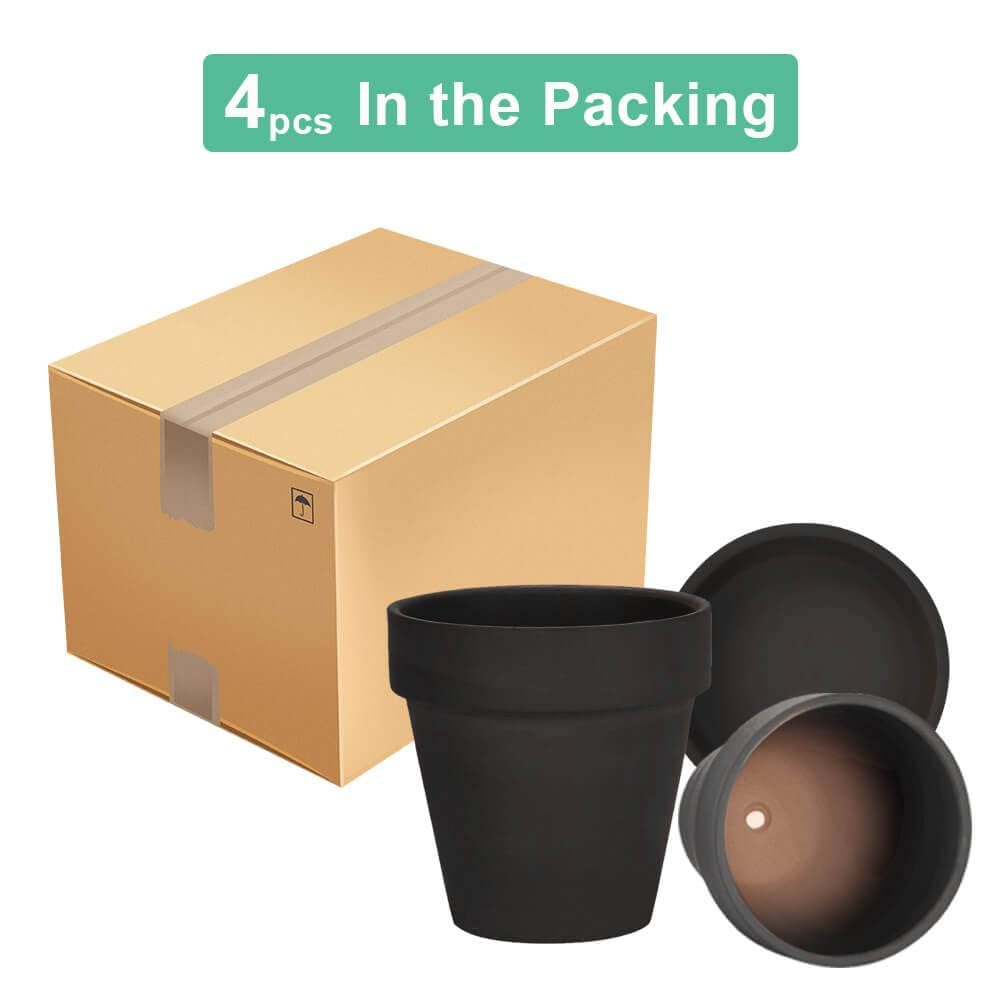 vensovo terracotta pot fits patio, balcony, or garden décor