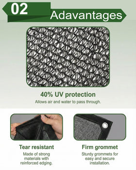 vensovo plant-cover shade net for gardens provides shade and airflow for tomatoes