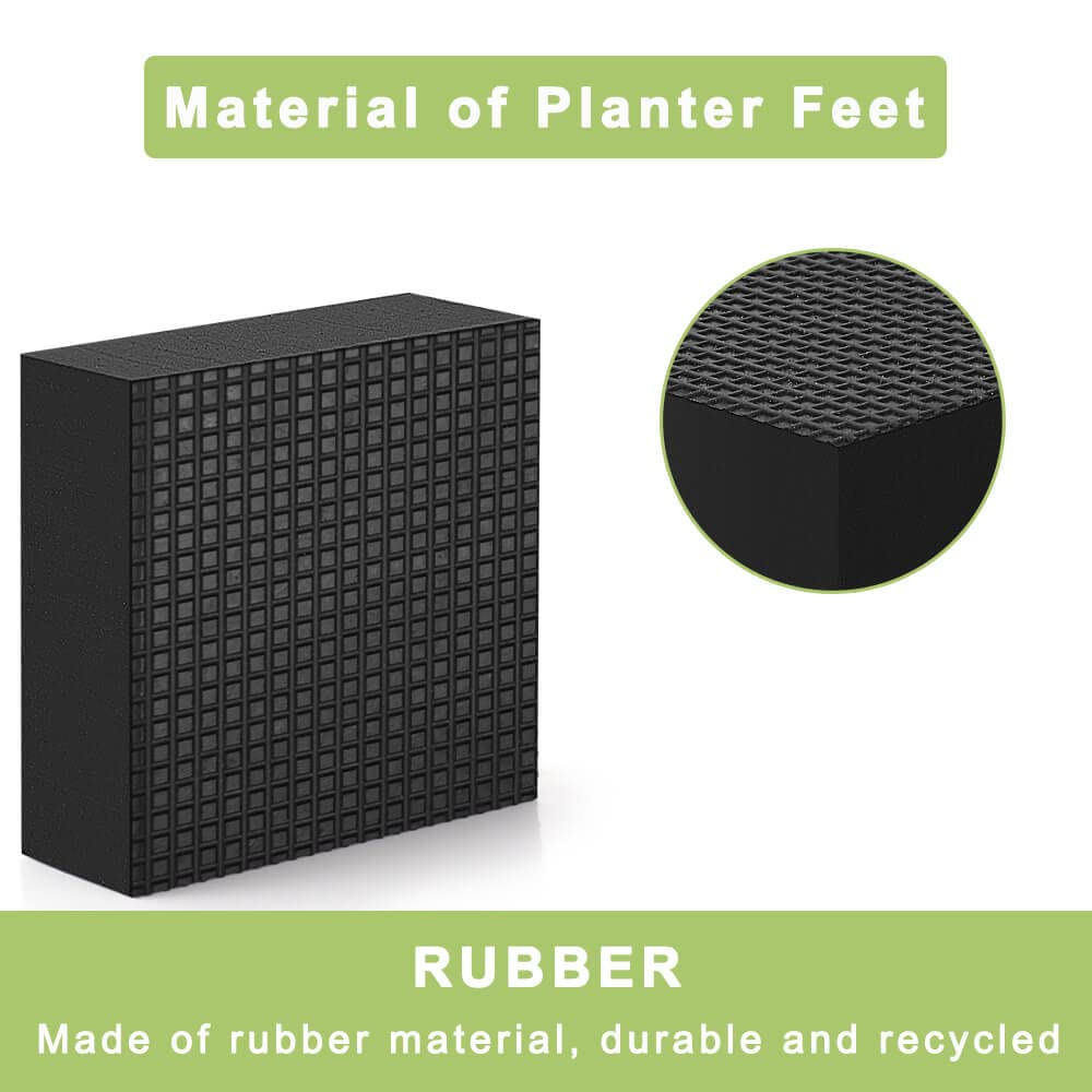 Vensovo Planter feet offer flexible no-installation placement under various pot shapes