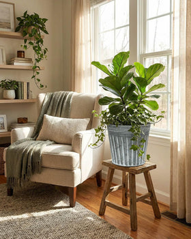 vensovo pots on windowsill with greenery, ideal decor for indoor gardening