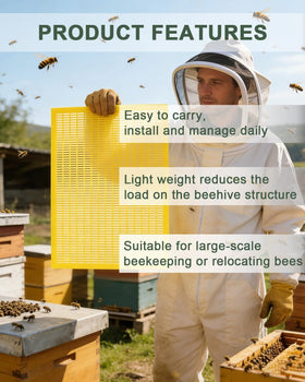 vensovo 10-piece pack keeps brood out of honey supers during harvest.