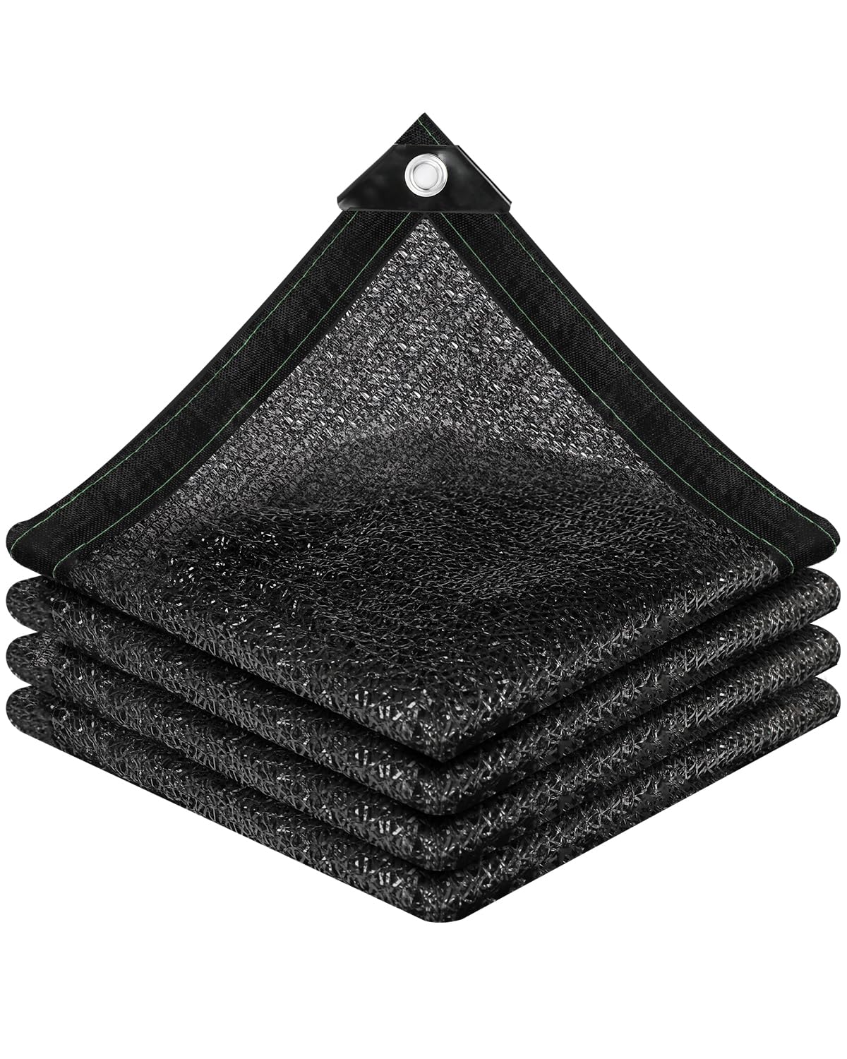 Vensovo shade net with 50% black coverage over garden beds for sun protection