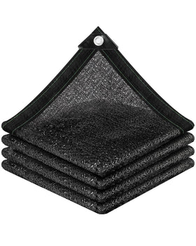 Vensovo shade net with 50% black coverage over garden beds for sun protection