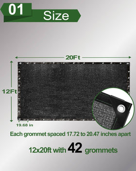 Vensovo shade net weave closeup showing durable HDPE knitting
