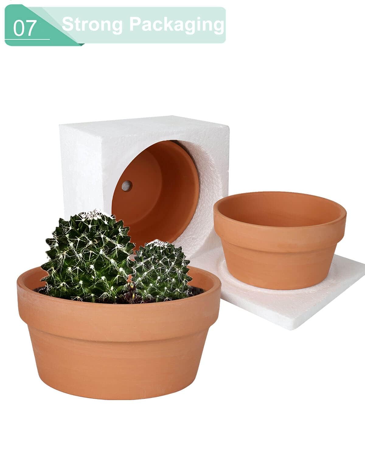 vensovo terracotta pot packaged safely for damage-free delivery.