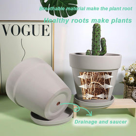 vensovo terracotta pot with saucer collection keeps surfaces clean and neat