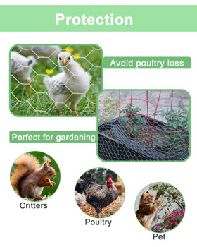 vensovo weather-resistant garden fence keeps small animals away from plants