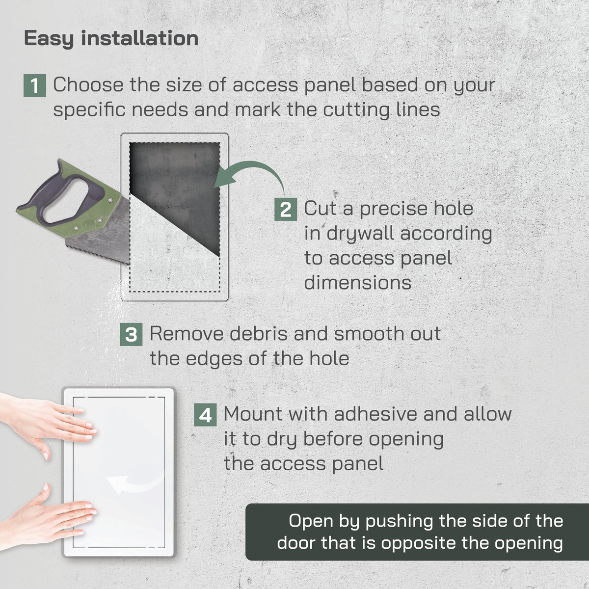 Vent Systems durable ABS construction resists humidity and impact in indoor environments