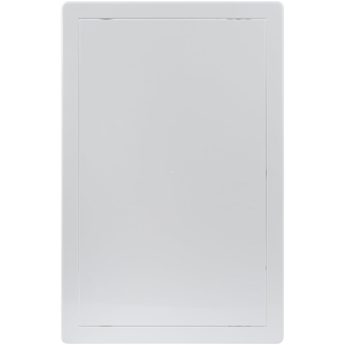 Vent Systems white ABS access panel front view for drywall openings with clean integration