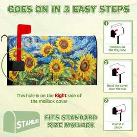 VentuCoven magnetic ends securely attach to the mailbox without tools