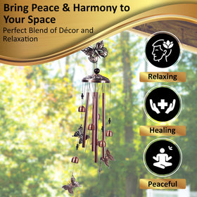 Ventyxa wind chimes anodized aluminum tubes produce deep tones