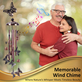 Ventyxa wind chimes bronze finish detail for outdoor decor