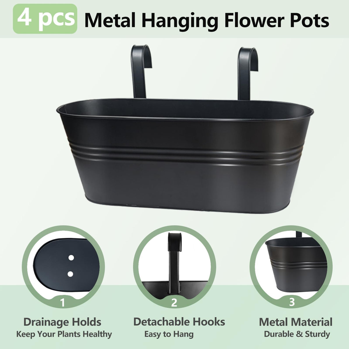 Venyat planter with drainage holes supports proper watering and aeration.