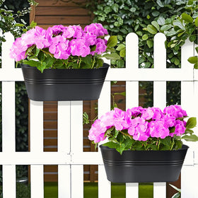 Venyat sturdy lightweight metal planters suitable for outdoor and indoor use.