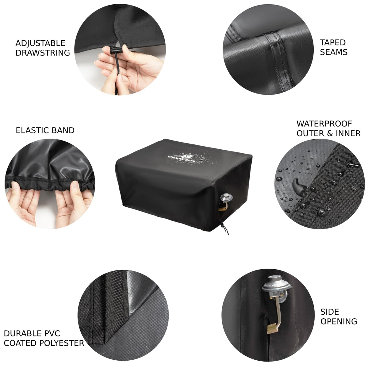 VEPKOIT waterproof cover seals seams to keep your griddle dry