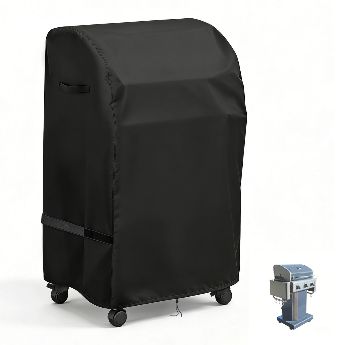 Vercome grill cover provides a snug Kenmore fit shielding the grill from rain and sun