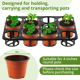 Vercraft black plastic nursery tray offers durable daily use