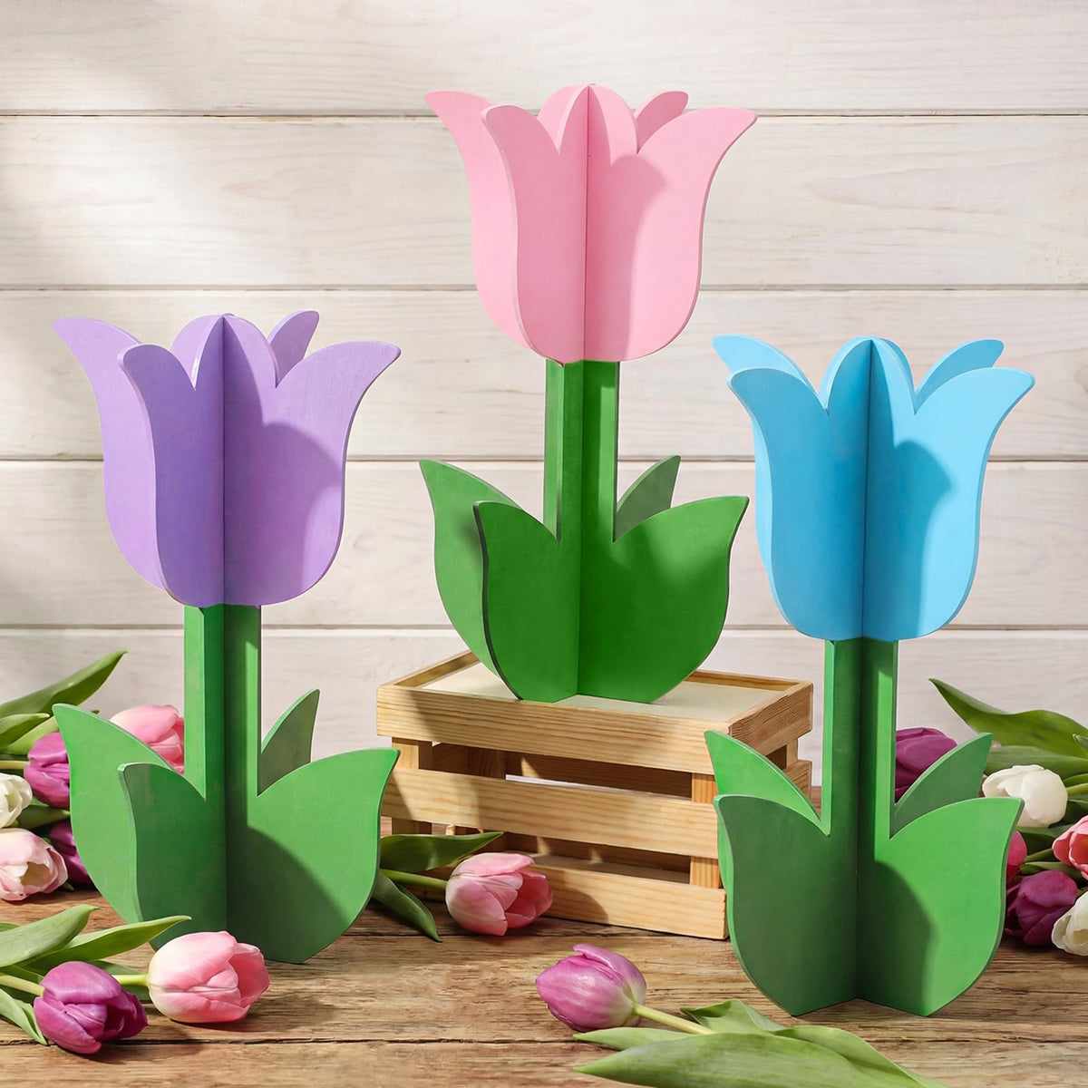 Versatile holiday decor suitable for porch, table, and garden settings.