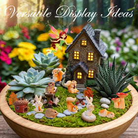 VerdantVibes Greeting Card enhances gifting with a ready-to-gift fairy garden surprise.