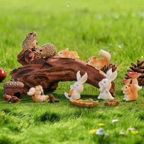 VerdantVibes Hedgehogs provide a cozy woodland touch for garden displays and DIY crafts.