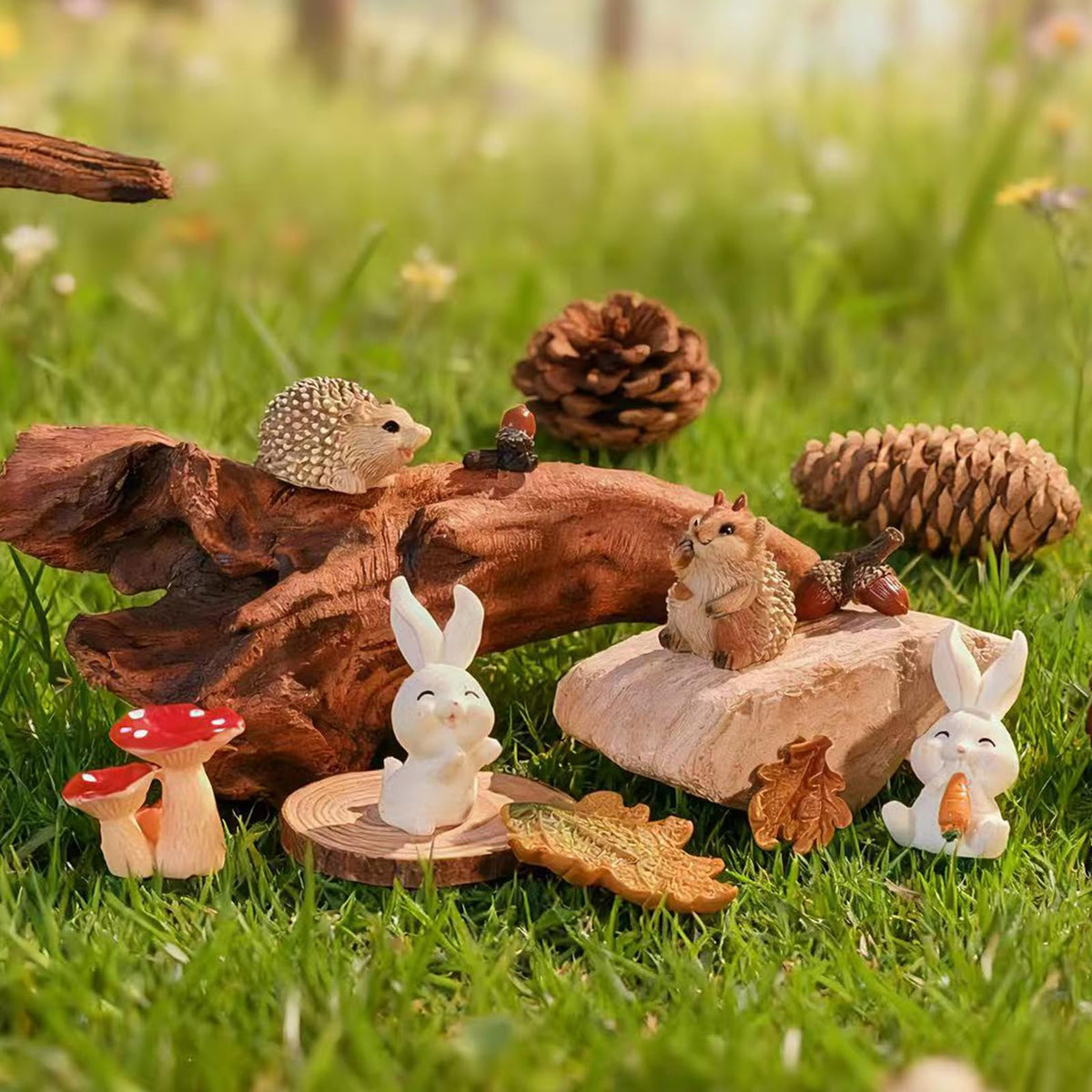 VerdantVibes Leaves Collection offers natural accents for layered fairy garden scenes.