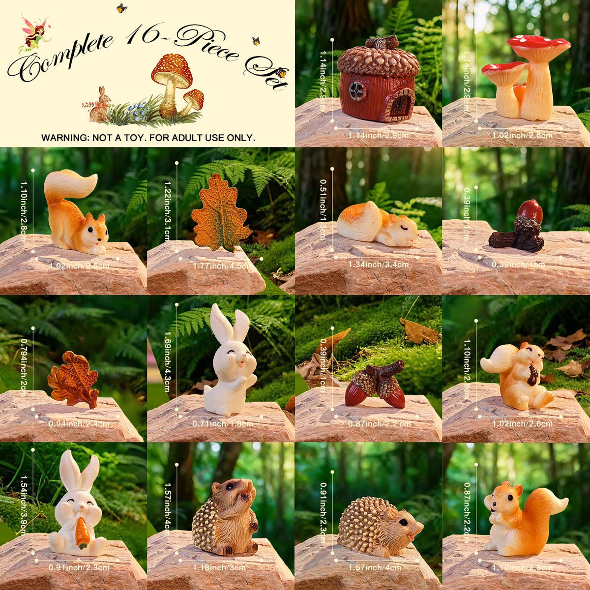 VerdantVibes Mushroom centerpiece adds whimsical charm to indoor fairy garden scenes.