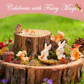VerdantVibes Rabbits add gentle character to terrariums and tabletop fairy gardens.