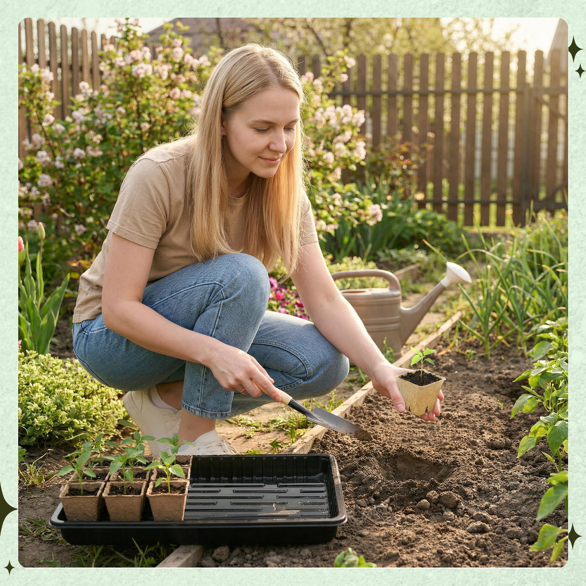 Verdanzia compact setup on a greenhouse or windowsill for seed propagation