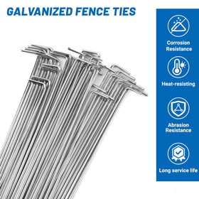 Verdanzia easy-twist fence ties for fast tool free installation on posts and fabric.