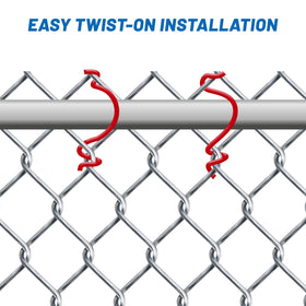 Verdanzia heavy-duty fence ties ideal for dog runs and high-traffic fencing.