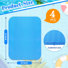 Verdanzia poolside cushion with non-slip corrugated surface for stable lounging