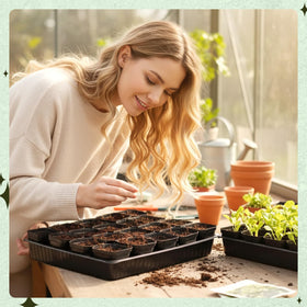 Verdanzia square pots promote straight root growth for stronger plants.
