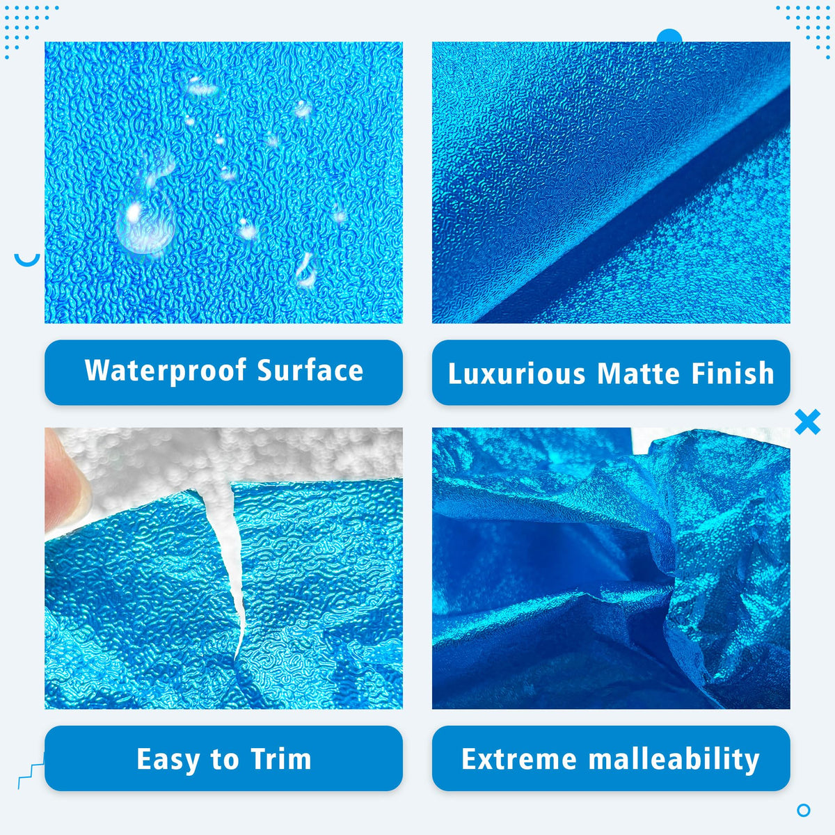Verdanzia tear-resistant foil wrap molds securely without creases.