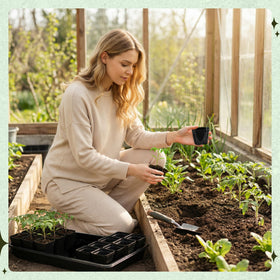 Verdanzia seed-starter tray catches excess water to protect surfaces.