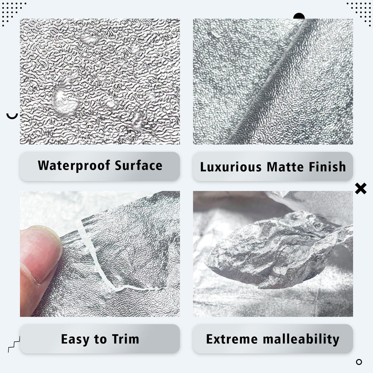 Verdanzia waterproof plant pot wrap protects surfaces from spills and soil.