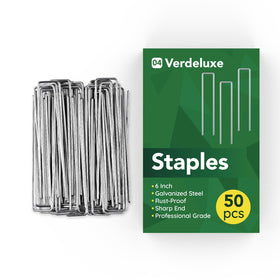 Verdeluxe 50-pack garden staples ready for bulk projects