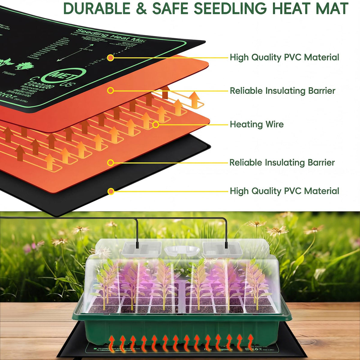 Verdenu 24-cell seed tray designed for easy transplantation and generous root space.