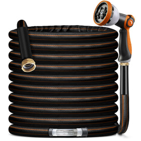VERDOW garden hose 100ft length for effortless watering and tidy storage.