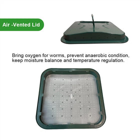 VermiHut Plus moisture management board helps maintain ideal conditions.