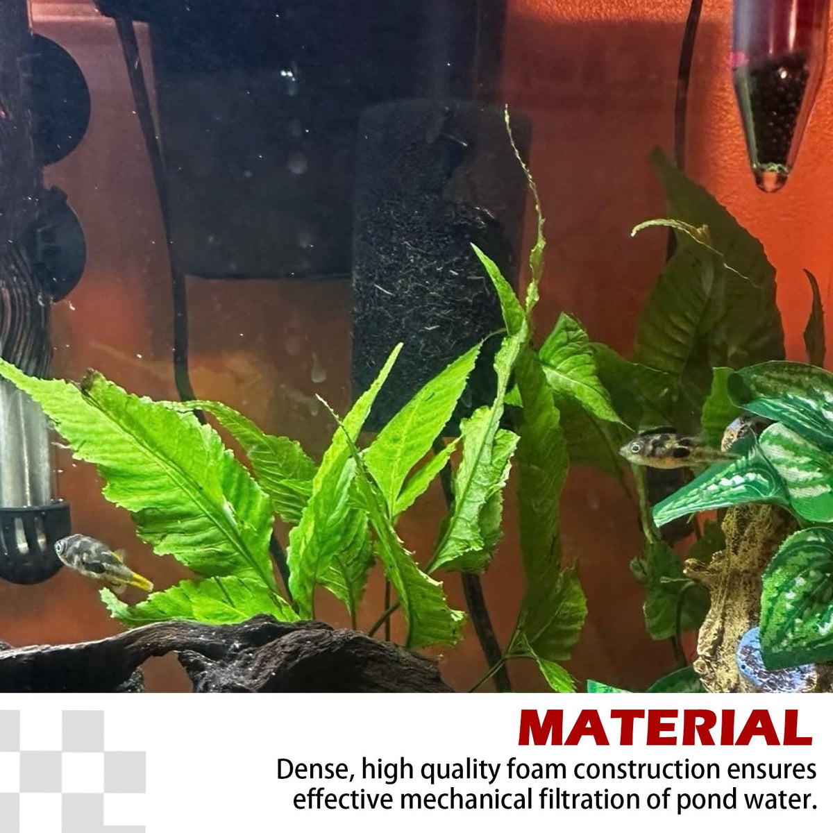 Dense foam construction delivers reliable filtration and longer lifespan