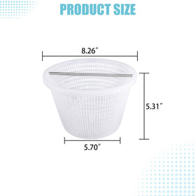 Verplexter basket compatible with Pentair U-3 skimmers for reliable maintenance