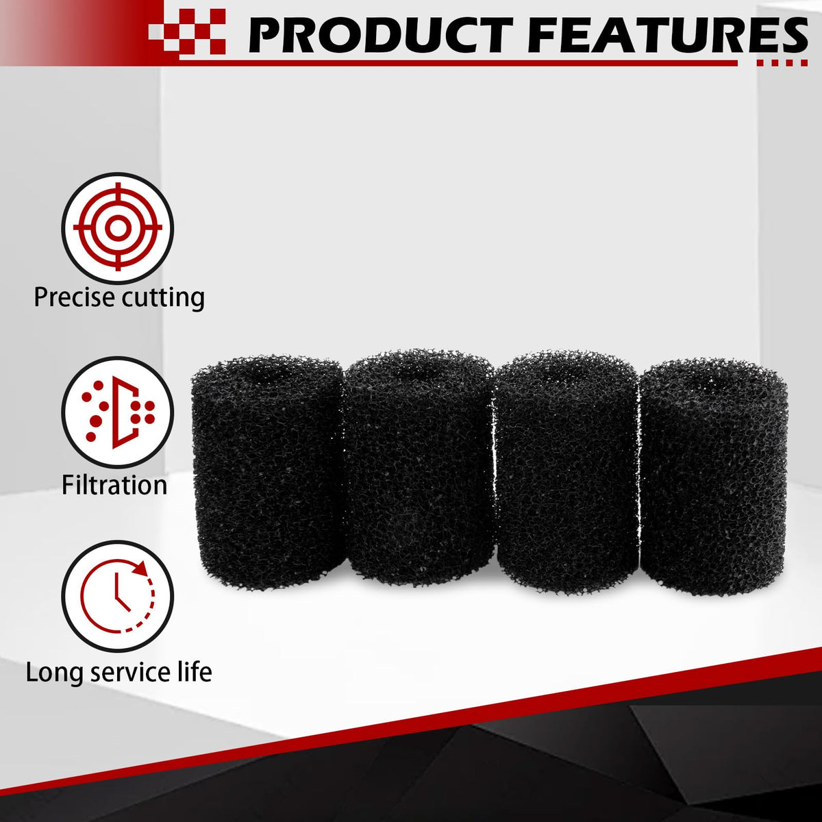 Includes four prefilters for convenient seasonal pond upkeep
