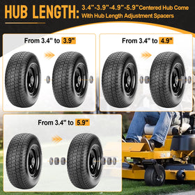 Vershin puncture-proof 11x4-5 tire reduces maintenance needs.