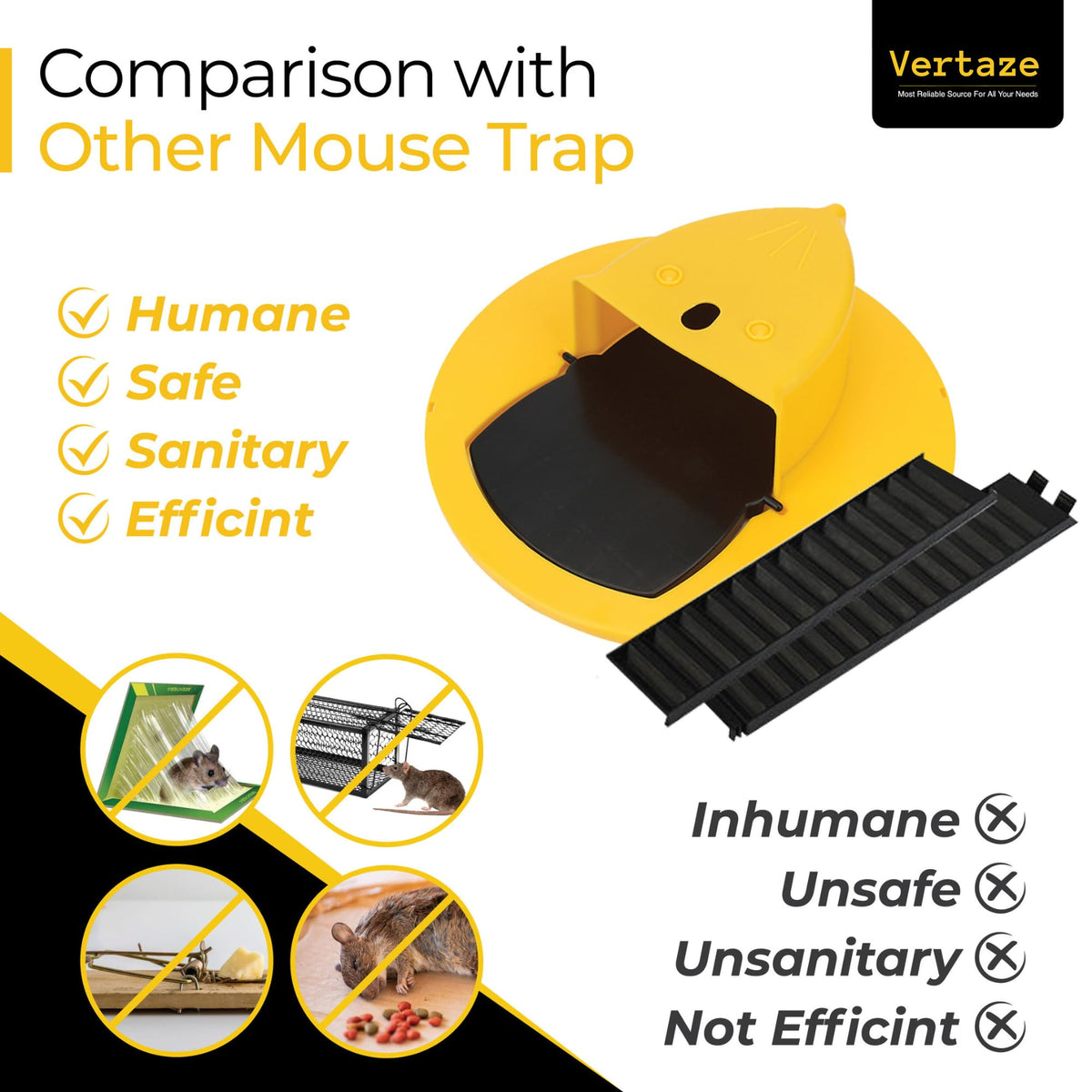 Vertaze auto-reset multi-catch trap ready for quick, repeated catches