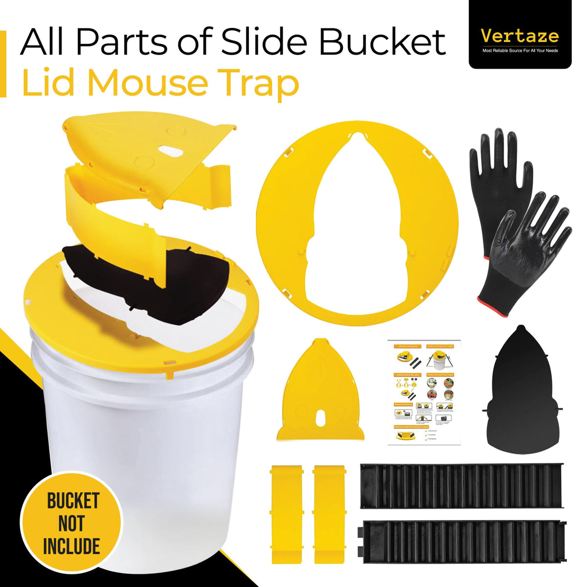 Vertaze easy-clean no-touch design keeps hands clean after trapping