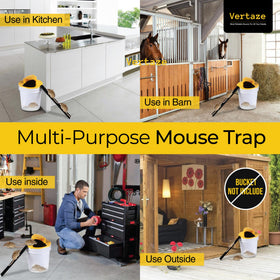 Vertaze humane-design mouse trap protects family while catching pests